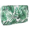 vidaXL Set de coussins de palette Floral 2 pcs Motif Feuille Verte