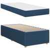 vidaXL Cadre de lit avec matelas Bleu 80 x 200 cm tissu