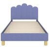 vidaXL Cadre de lit pour tout-petit avec tête de lit Bleu denim