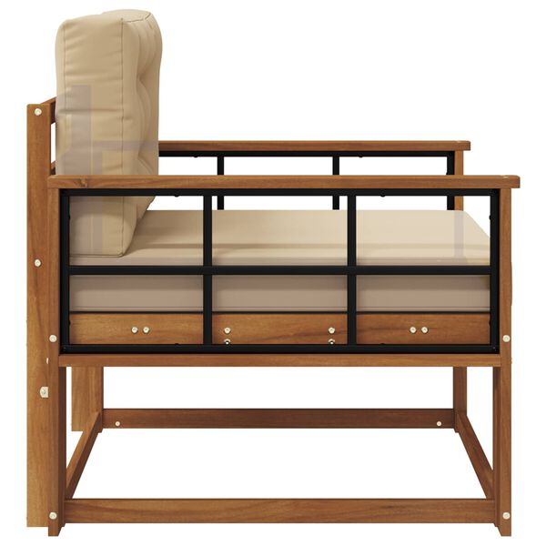 vidaXL Sofa de milieu ext&eacute;rieur Bois d'Acacia Massif Naturel