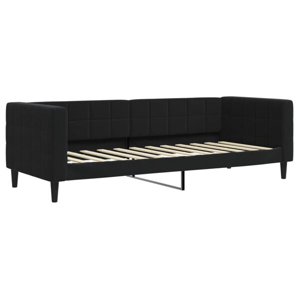 vidaXL Lit de repos sans matelas noir 80x200 cm velours
