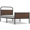 vidaXL Cadre de lit sans matelas 90x190cm ch&ecirc;ne marron bois ing&eacute;nierie