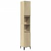 vidaXL Armoire salle de bain ch&ecirc;ne sonoma 30x30x190 cm