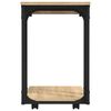 vidaXL Table d'appoint à roues Chêne sonoma 50x35x55,5 cm
