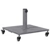vidaXL Pied de parasol 26.75 kg Aspect Bois Gris Fonc&eacute; Carr&eacute; R&eacute;glable