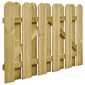 vidaXL Porte de Jardin 100 x 75 cm Bois de pin massif Vert