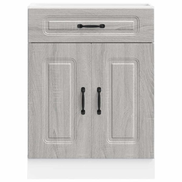 vidaXL Armoire de cuisine Kalmar sonoma gris bois d'ing&eacute;nierie