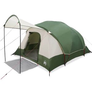 vidaXL Tente familiale tunnel 8 personnes vert imperm&eacute;able