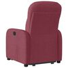 vidaXL Fauteuil inclinable rouge bordeaux tissu