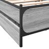 vidaXL Cadre de lit avec tiroirs sans matelas sonoma gris 120x200 cm