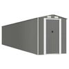 vidaXL Abri de jardin Gris clair 192x1021x223 cm M&eacute;tal galvanis&eacute;