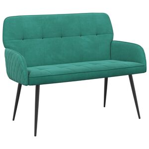 vidaXL Canap&eacute; 2 places avec pieds en m&eacute;tal 2 place Turquoise Velours