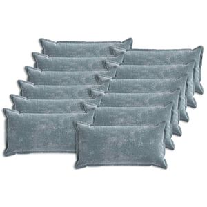 vidaXL Housse de coussin 12 pcs HOUTEN Bleu clair 40 x 80 cm