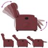 vidaXL Fauteuil inclinable &eacute;lectrique rouge bordeaux similicuir