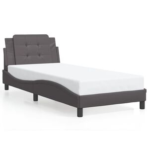 vidaXL Cadre de lit sans matelas Zadar gris 80x200 cm similicuir