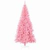 vidaXL Sapin de No&euml;l avec 300 LED avec support Rose 180 cm PVC