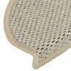 vidaXL Tapis d'escalier autocollants aspect sisal 15 pcs 65x21x4 cm