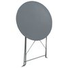vidaXL Mobilier de bistro 3 pcs Acier Gris