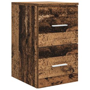 vidaXL Meuble de Salle de Bain In-between Bois ancien 30 x 35 x 50 cm