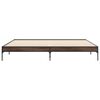 vidaXL Cadre de lit sans matelas ch&ecirc;ne marron 200x200 cm