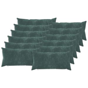 vidaXL Housse de coussin 12 pcs HEERLEN Bleu marine 40 x 80 cm