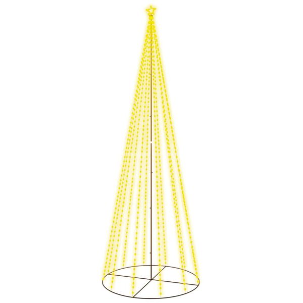 vidaXL Arbre de No&euml;l c&ocirc;ne 732 LED Blanc chaud 160x500 cm