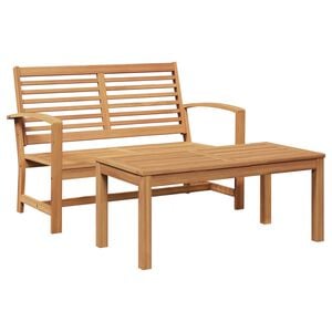 vidaXL Ensemble banc et table de jardin 2 Pi&egrave;ce Marron