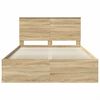 vidaXL Cadre de lit Sonoma 140 x 190 cm Bois de pin massif
