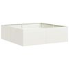 vidaXL Jardini&egrave;re blanc 100x100x30 cm acier