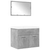 vidaXL Ensemble de meubles de salle de bain 3 pcs gris b&eacute;ton