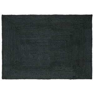 vidaXL Tapis de surface Rectangulaire Gris fonc&eacute; 160 x 230 cm Jute