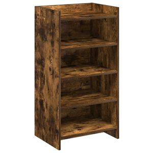 vidaXL Cabinet &agrave; chaussures avec stockage Ch&ecirc;ne fum&eacute; 48 x 36 x 92 cm