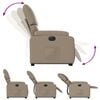 vidaXL Fauteuil inclinable &eacute;lectrique cappuccino similicuir
