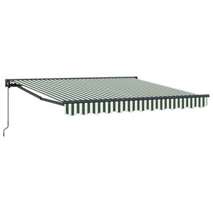 vidaXL Cadre d'auvent Vert et blanc 300 x 250 cm