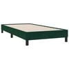 vidaXL Cadre de lit sans matelas vert fonc&eacute; 80x220 cm velours