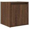 vidaXL Tables de chevet murales 2 pcs ch&ecirc;ne marron 38x34x40 cm
