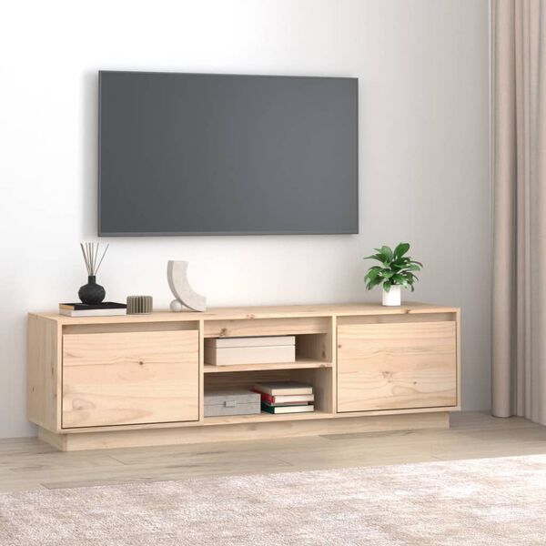 vidaXL Meuble TV 140x35x40 cm Bois de pin massif
