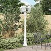 vidaXL Lumière de jardin Blanc 235 cm Aluminium
