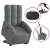 vidaXL Fauteuil inclinable de massage &eacute;lectrique Gris fonc&eacute; Tissu