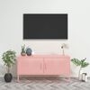 vidaXL Meuble TV Rose 105x35x50 cm Acier