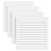 vidaXL Portes d'armoire &agrave; persiennes 4pcs blanc 39,5x39,4cm pin massif