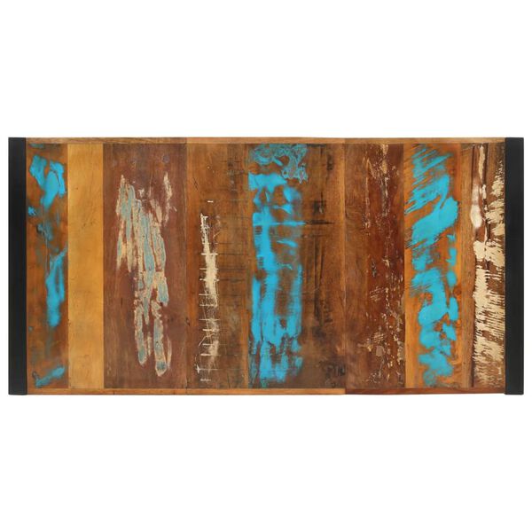 vidaXL Table de bar 140x70x110 cm bois massif de récupération
