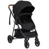 vidaXL Poussette pour bébé 3-en-1 Anthracite et noir Acier