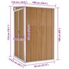 vidaXL Remise de jardin murale Marron 118x100x178 cm Acier galvanisé