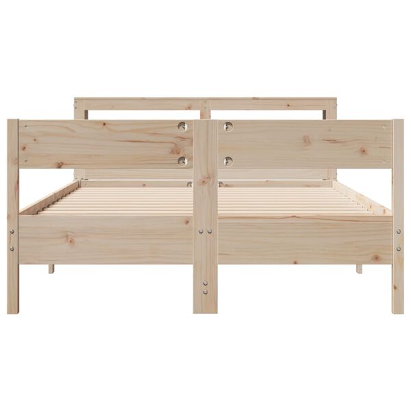 vidaXL Cadre de lit sans matelas 140x200 cm bois massif de pin