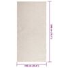 vidaXL Tapis ZIZUR cr&egrave;me 100x200 cm aspect de jute int&eacute;rieur ext&eacute;rieur