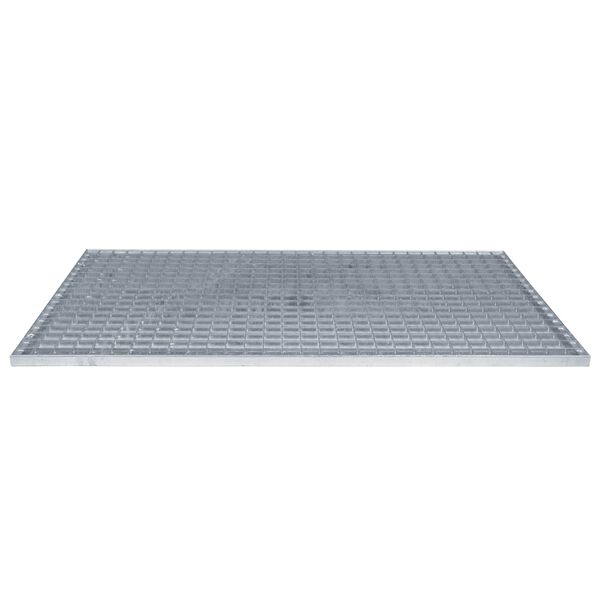 vidaXL Grille Argent 100 x 60 x 2 cm Acier galvanis&eacute; &agrave; chaud