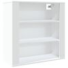 vidaXL Armoire murale Blanc 80x33x80 cm Bois d'ing&eacute;nierie