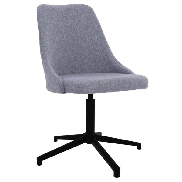 vidaXL Chaise pivotante de bureau Gris clair Tissu