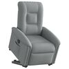 vidaXL Fauteuil inclinable &eacute;lectrique gris clair tissu
